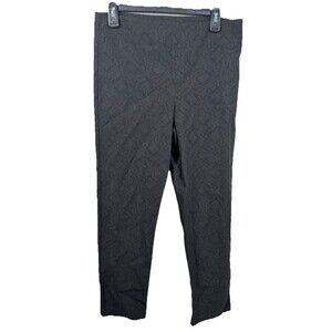 Margaret M Womens Slimming Legging Pants Black Size Large 32x28